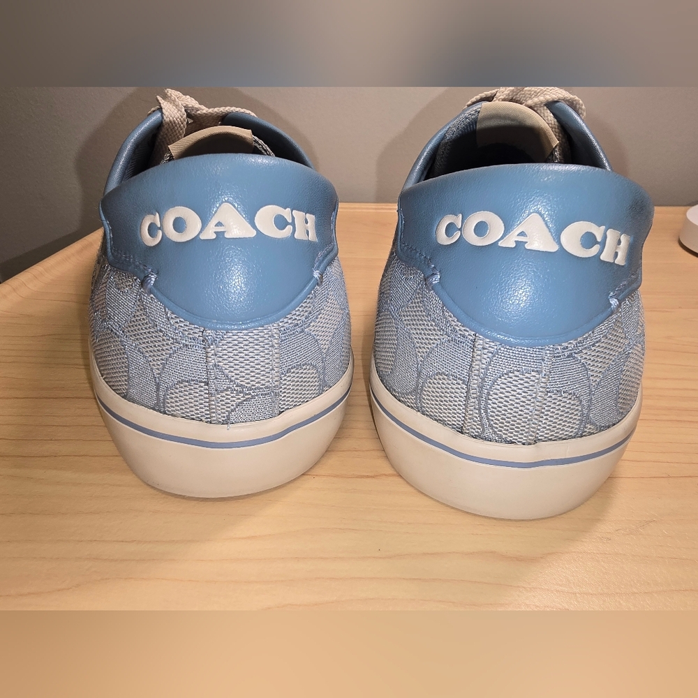 COACH C2705 Citysole Skate Sneakers Light Blue & Beige Womens Size 9B - Picture 8 of 12
